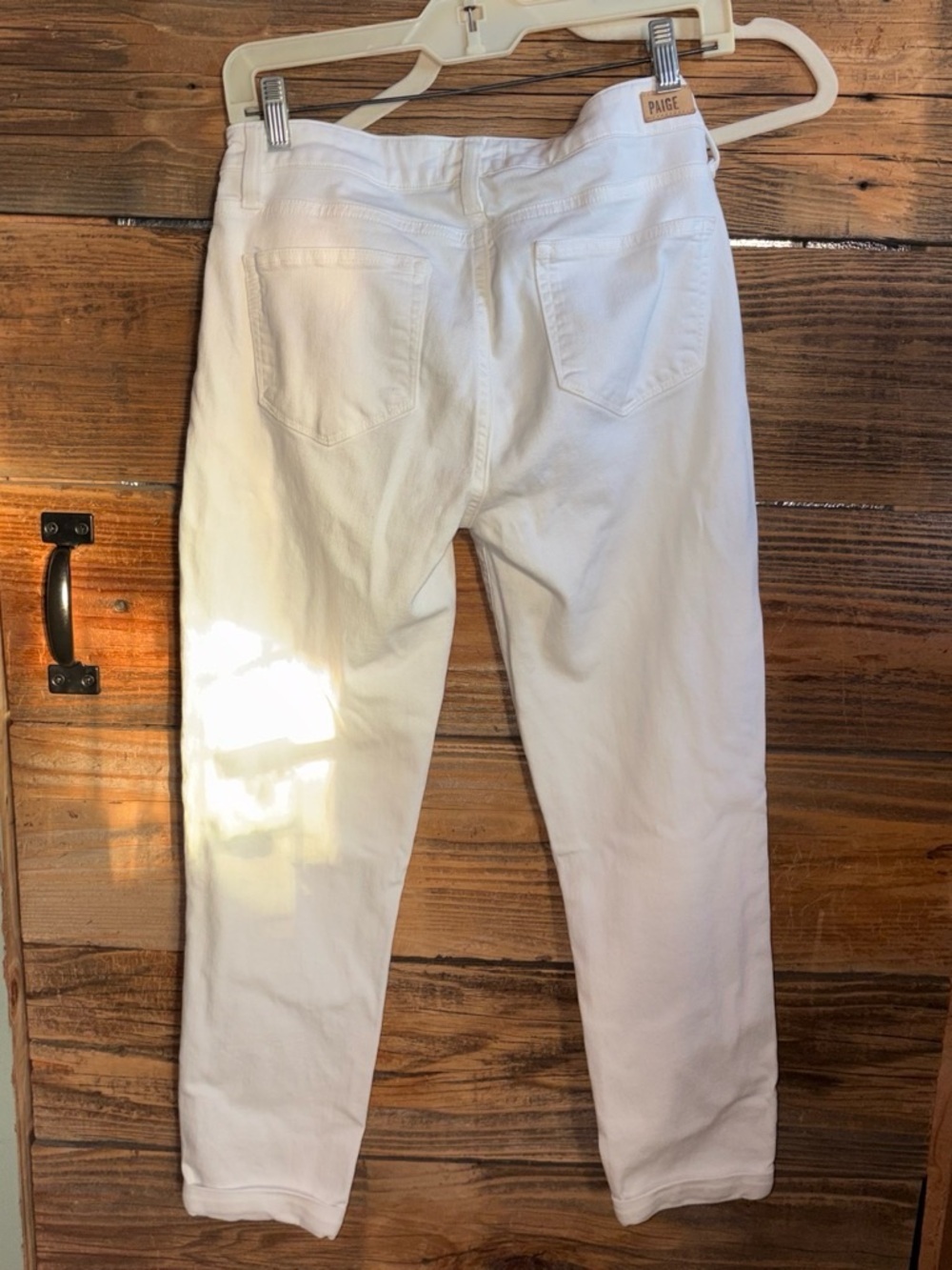 PAIGE White High-Waist Slim Jeans - Picture 4 of 5
